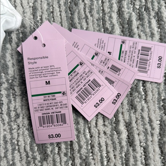 10 PACK Wild Fable Classic White Cotton Camisole Tank Top - Picture 2 of 4